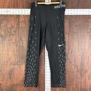 Nike Pro Dri-Fit Athletic‎ Fitness Compression Leggings Black Women's Small EUC